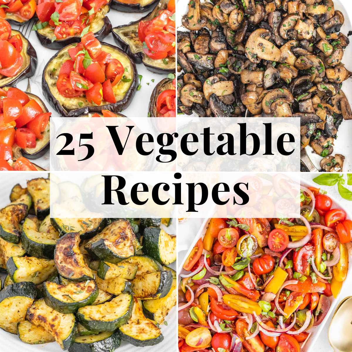 Easy vegetable recipes with eggplant and zucchini
