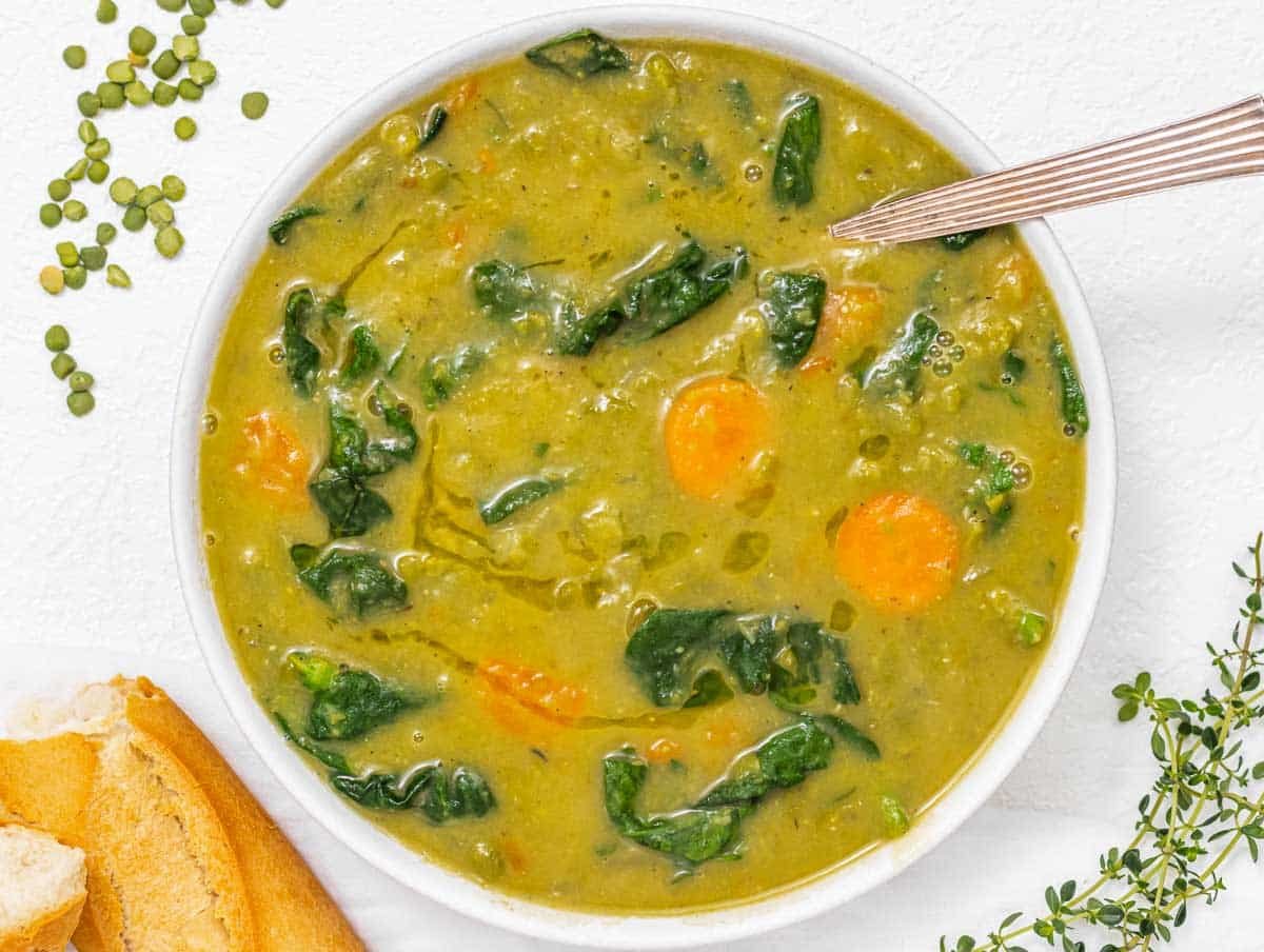 Vegetarian Split Pea Soup - Ahead of Thyme