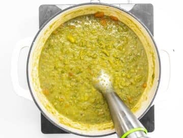 blender and split pea soup