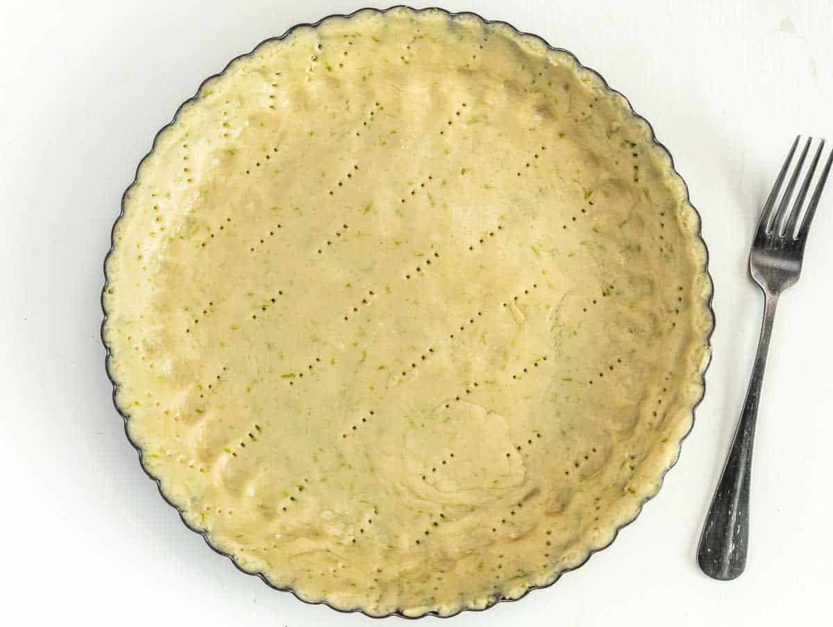 forked pie crust