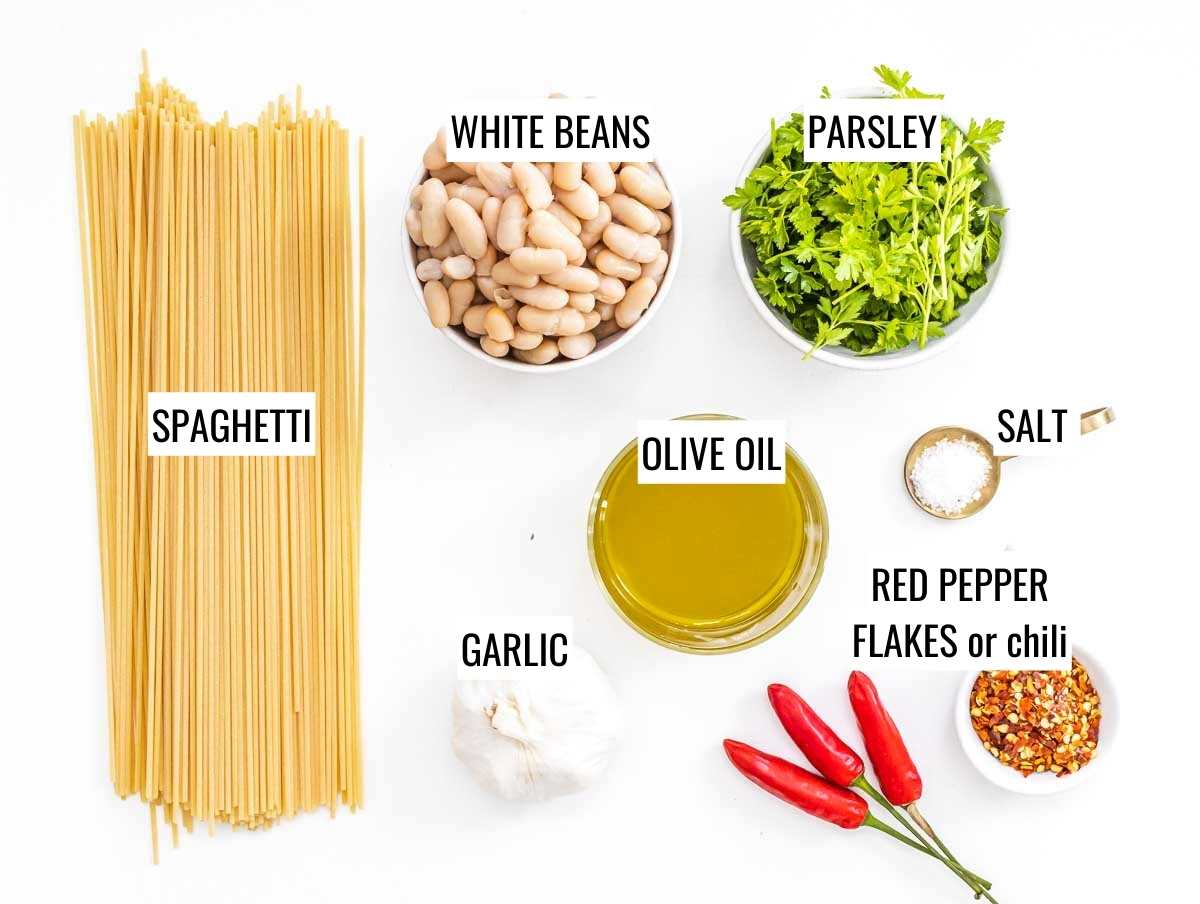 Aglio olio beans ingredients