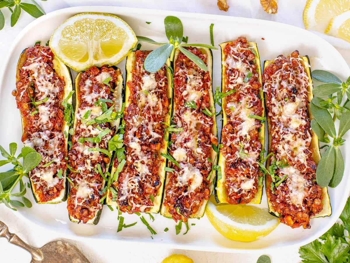 Easy zucchini boats