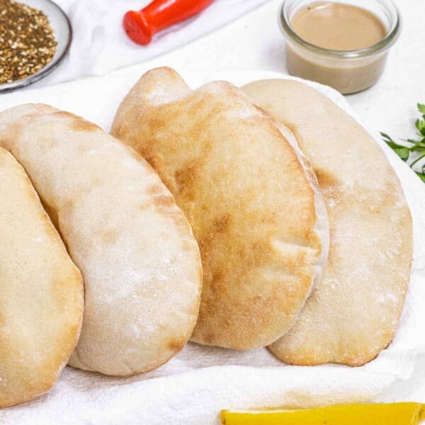 Pita bread with tahini