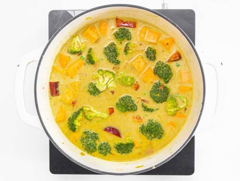 vegetables in a curry sauce