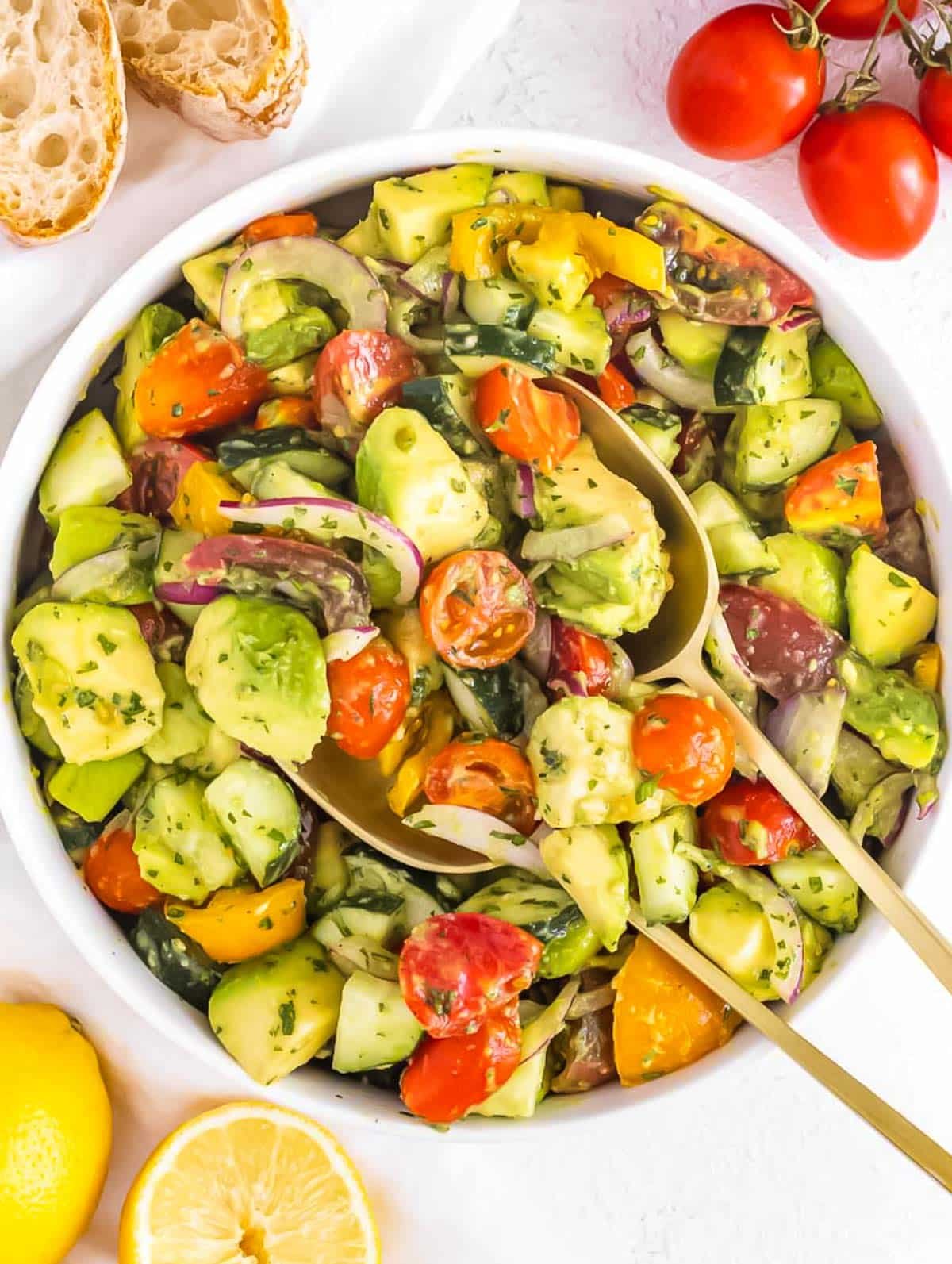 Avocado salad.