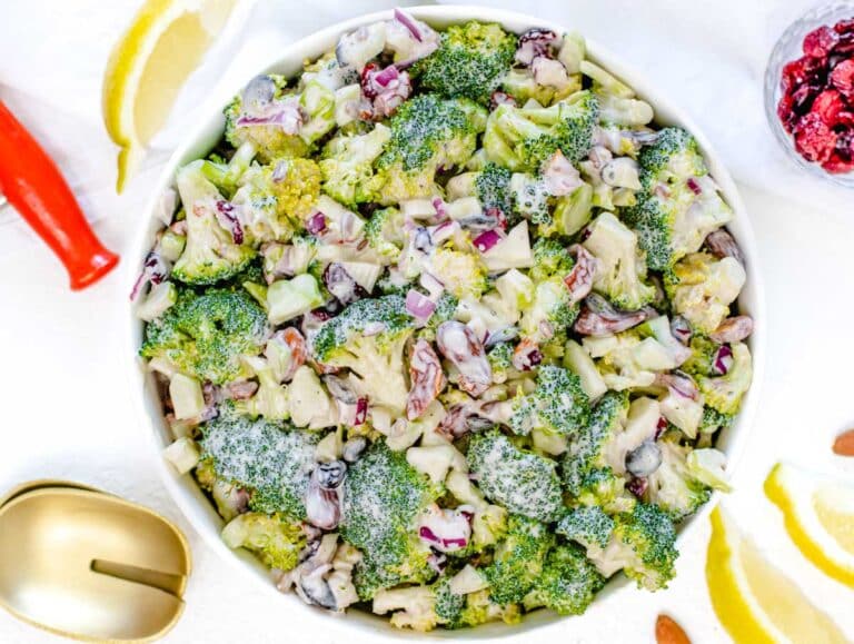 Broccoli Salad with cranberries