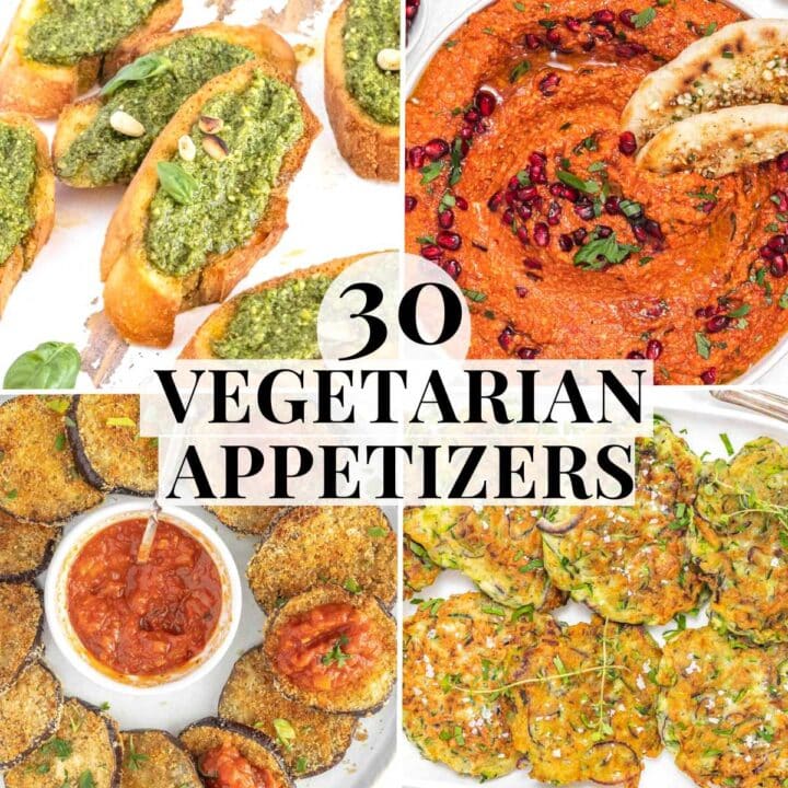 Easy Vegetarian Appetizers with dips and fritters