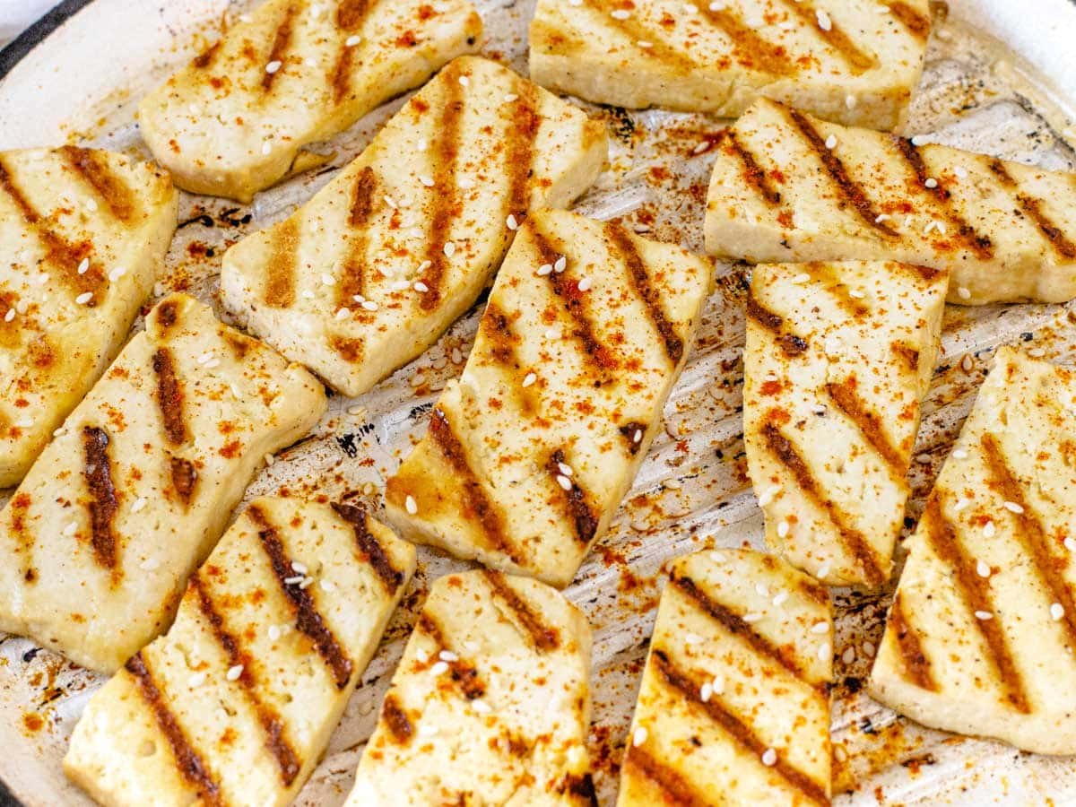 Grilled Tofu with paprika