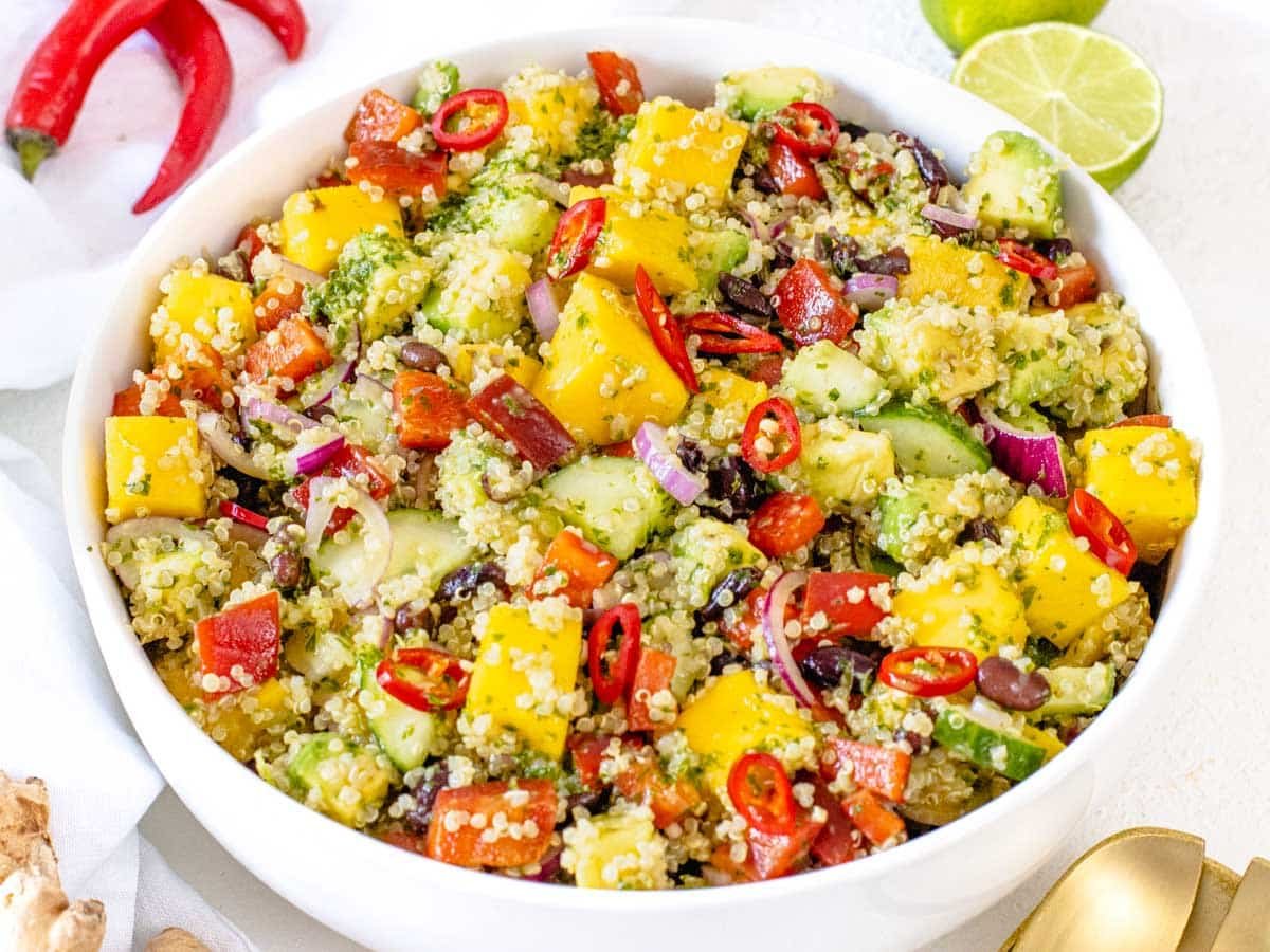 Mango Quinoa Salad with black beans