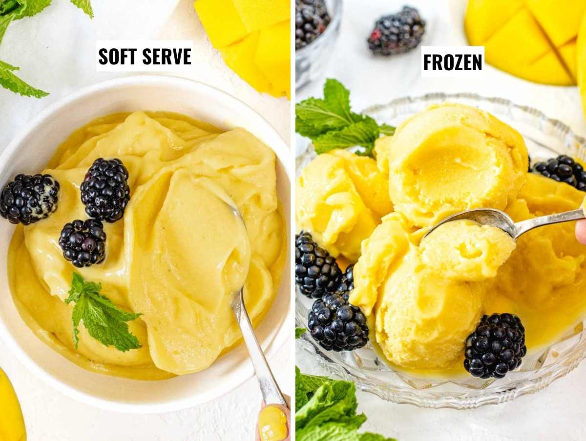 serving suggestions for mango sorbet