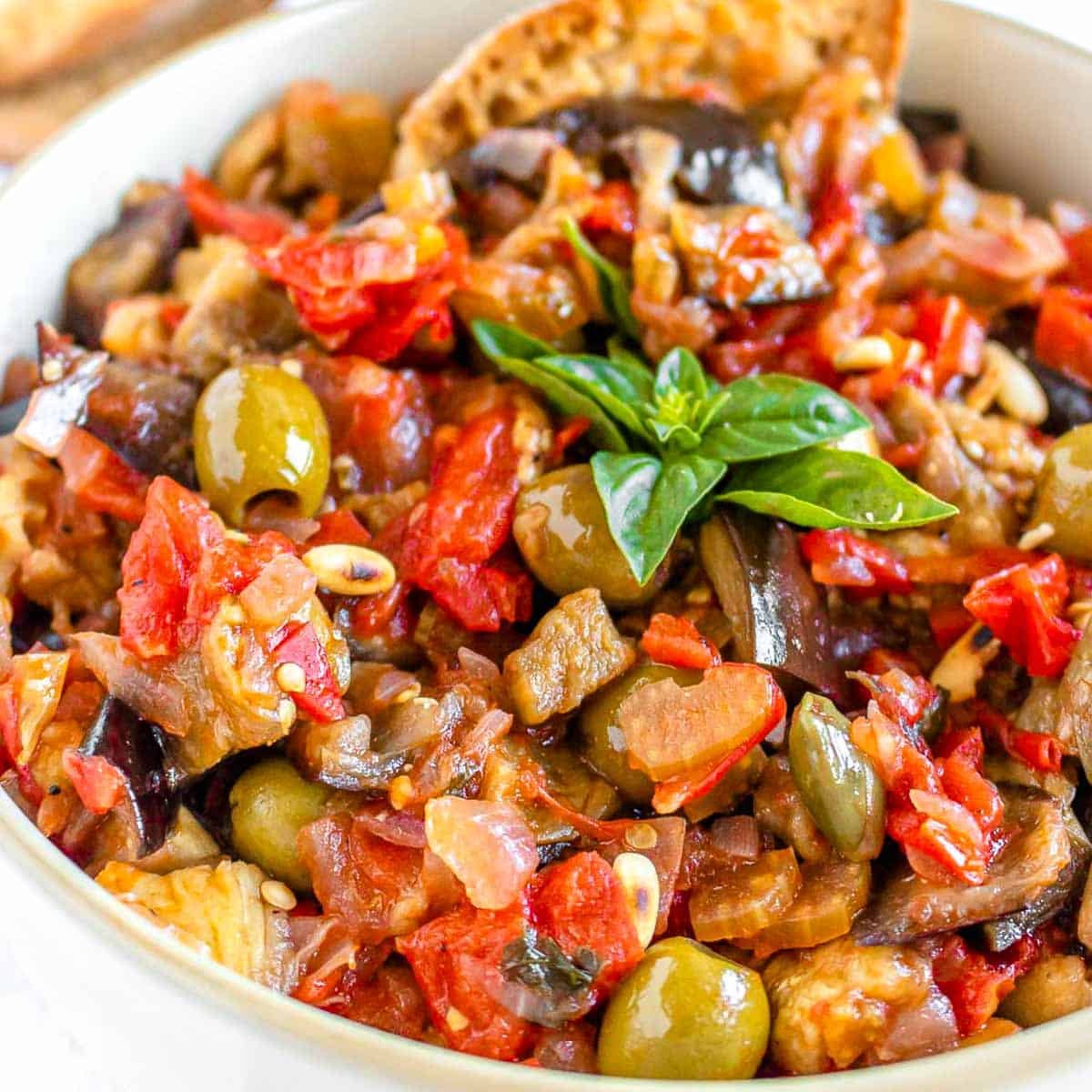 Caponata Siciliana - Lazy Cat Kitchen