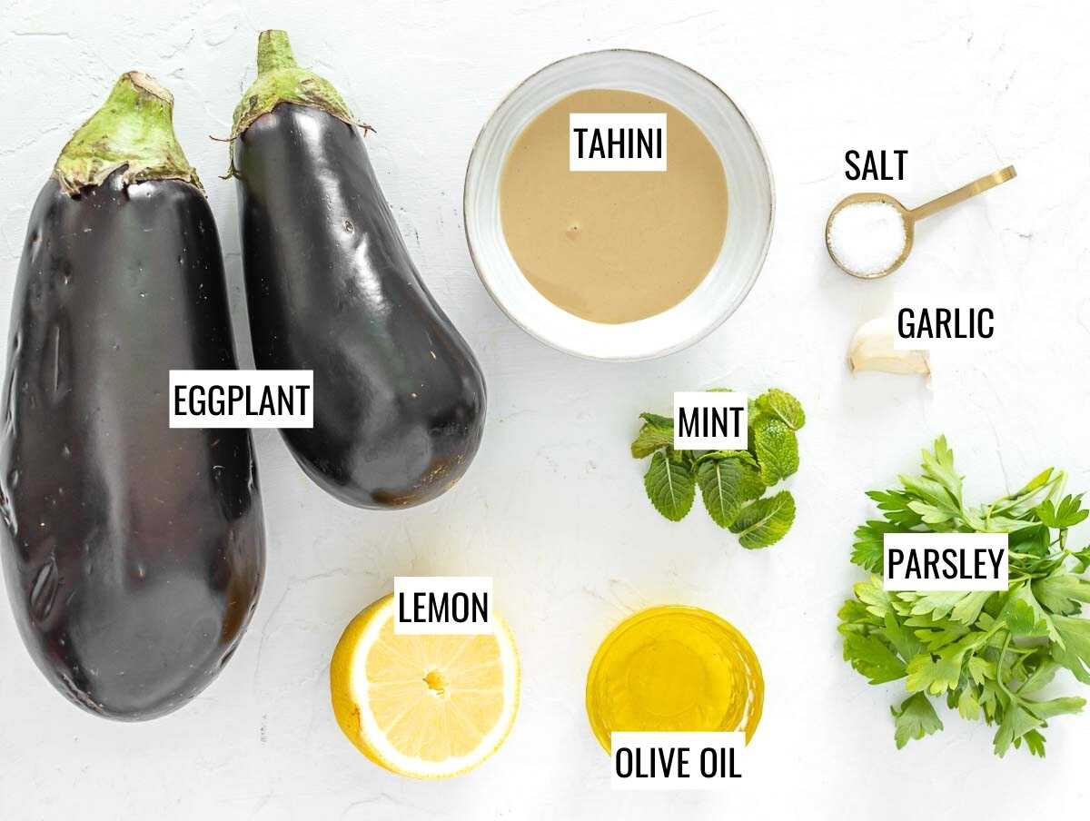 Eggplant dip ingredients