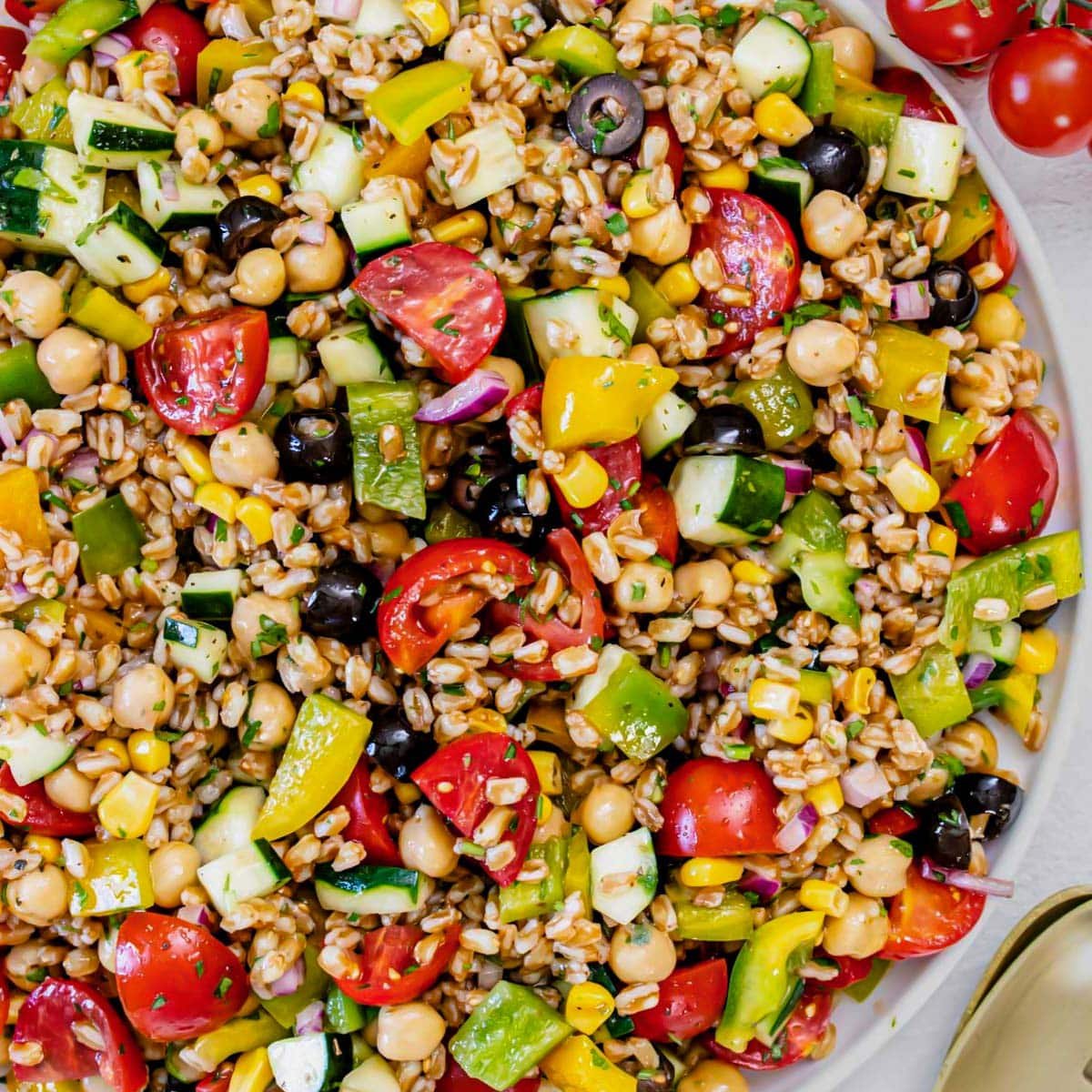 Farro salad.