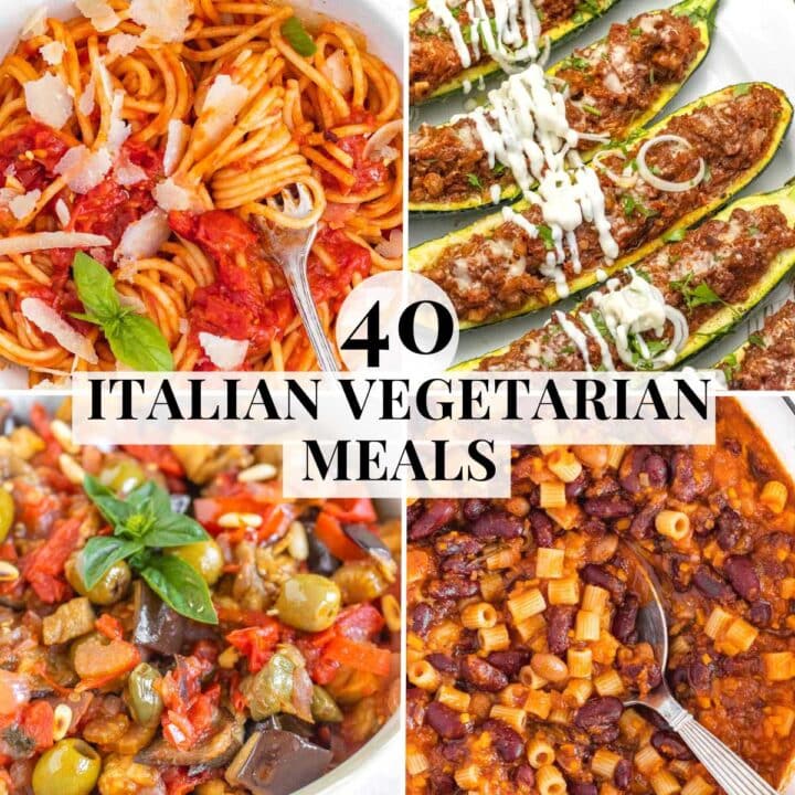 Italian Vegetarian Meal ideas