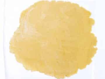 rolled out galette dough
