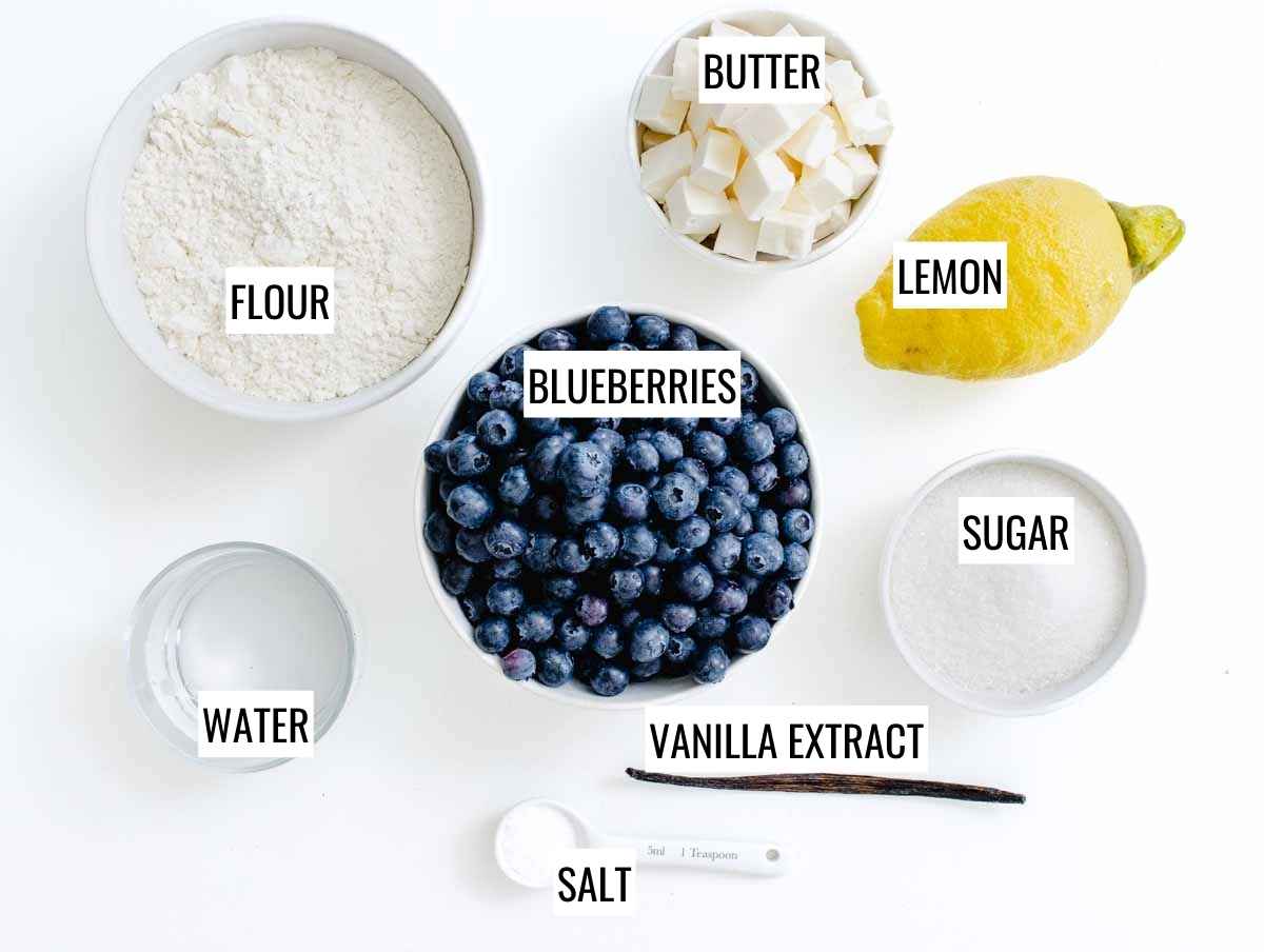 blueberry galette ingredients