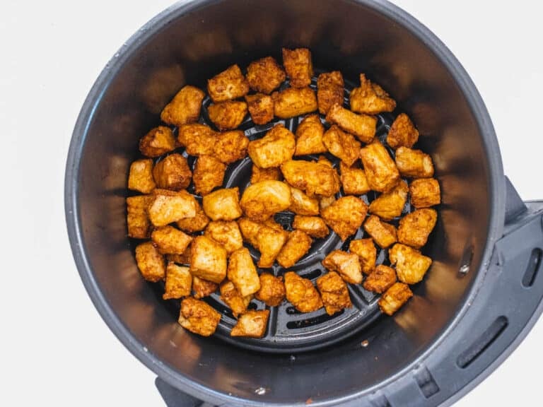 Air fryer tofu after cooking