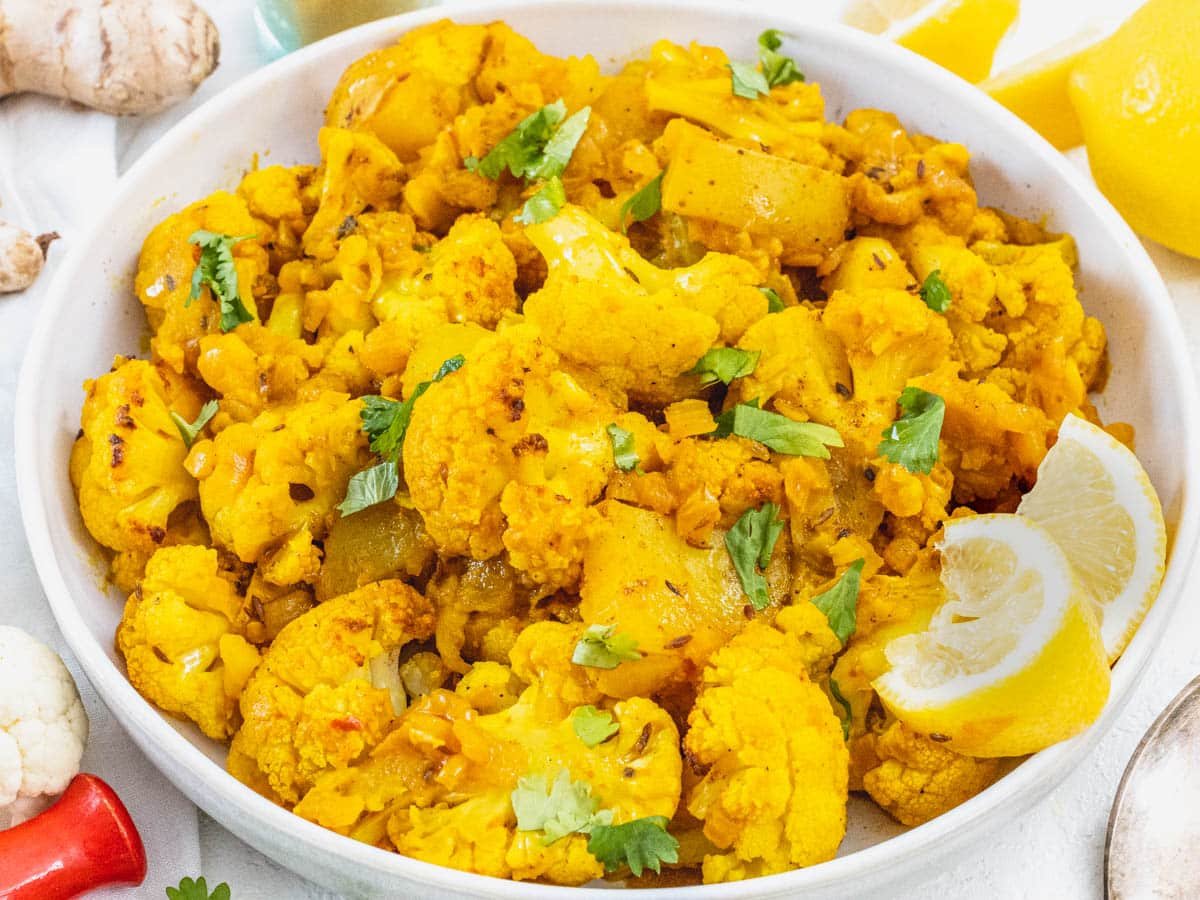 Aloo gobi recipe with lemon