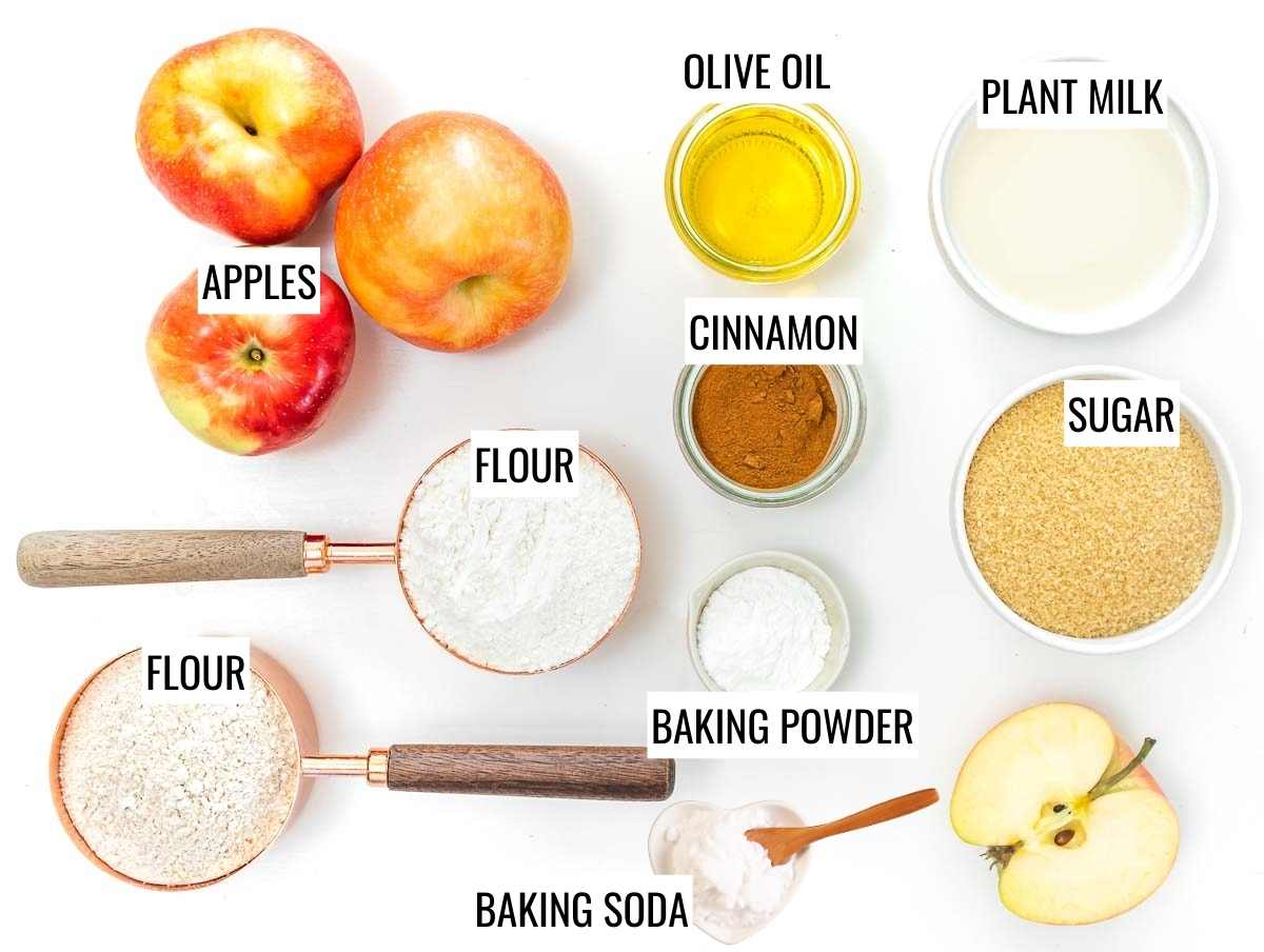 Apple muffins ingredients