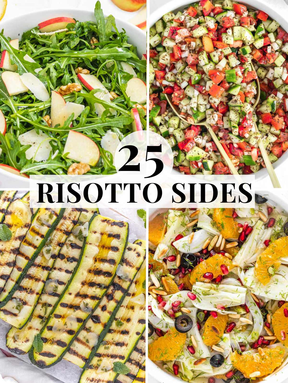 25 easy sides for risotto with salads and veggies