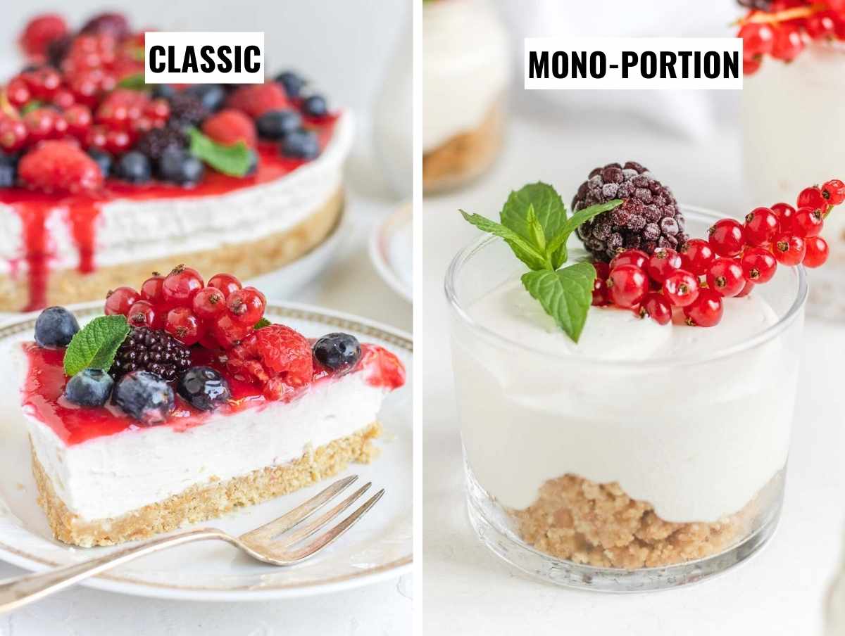 Vegan cheesecake serving suggestions