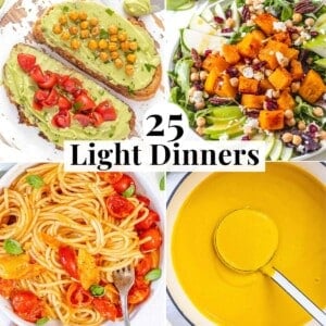 Light Dinner Ideas with healthy meals