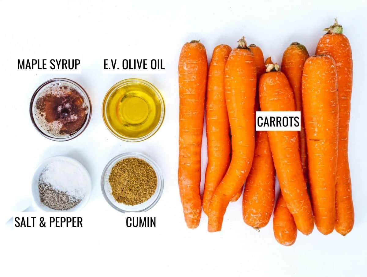 Roasted carrots ingredients