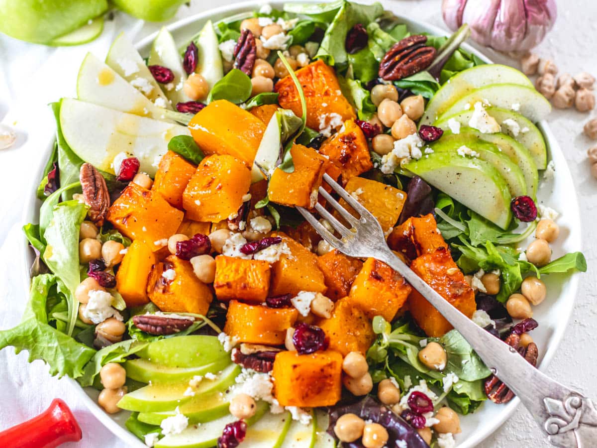butternut squash salad with green apple