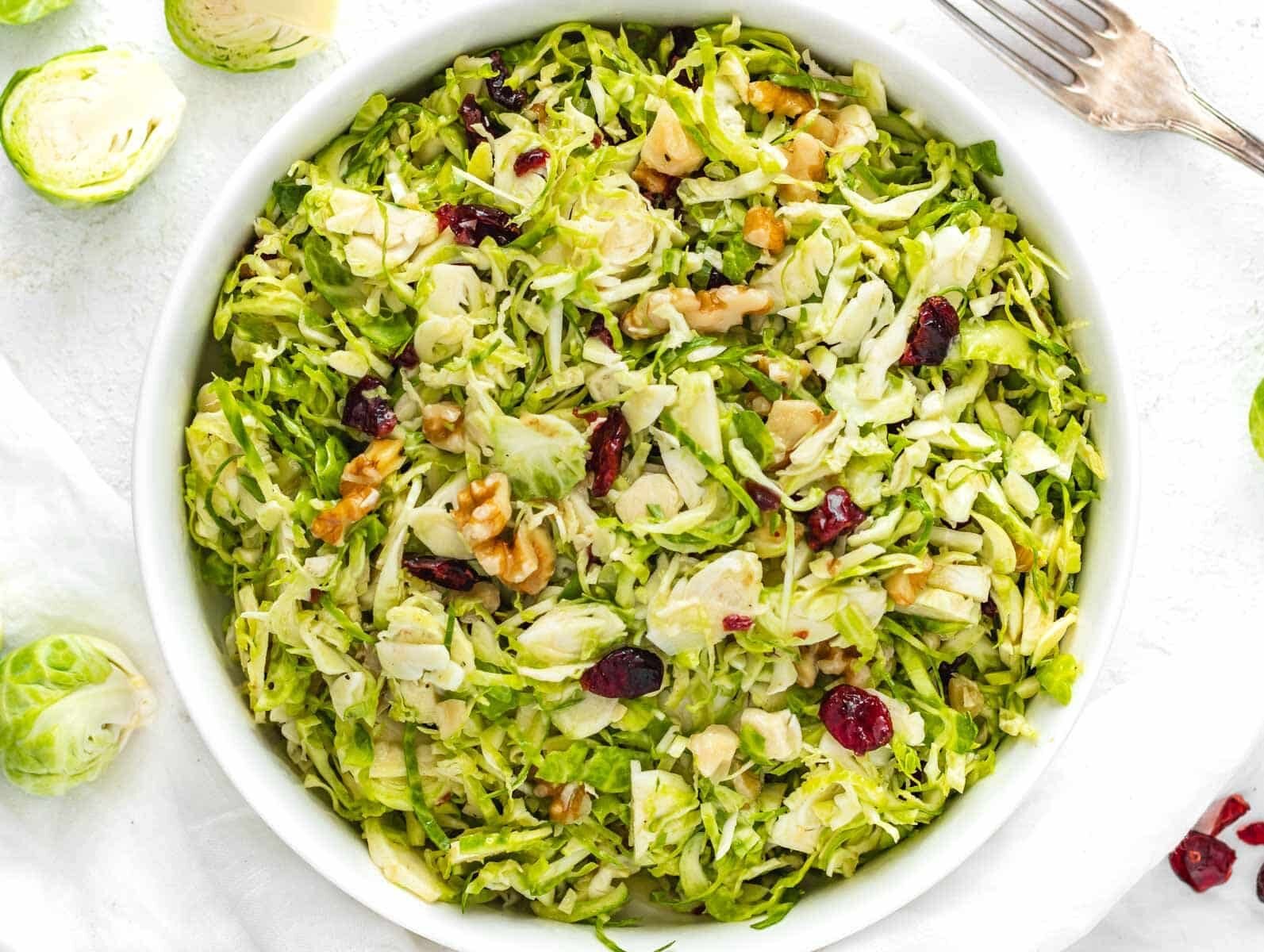 shaved brussels sprouts salad