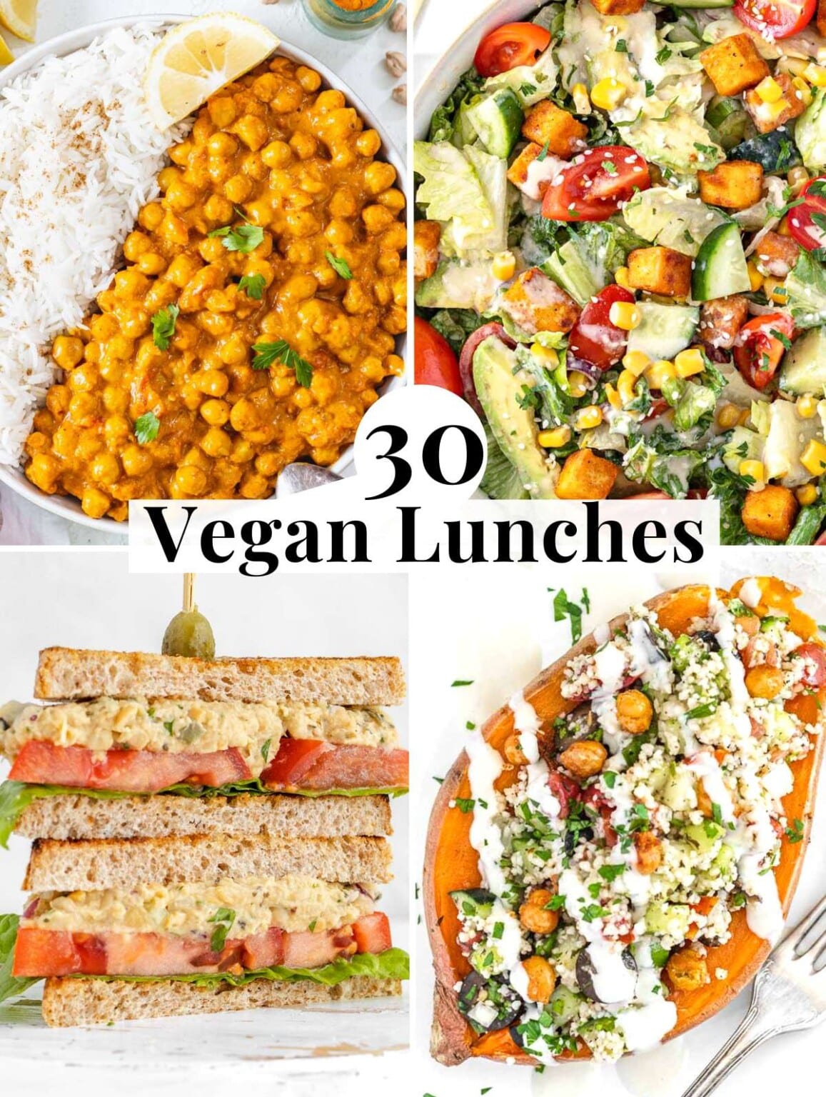 30 Vegan Lunch Ideas to Spice Up Your Meals (easy recipes)