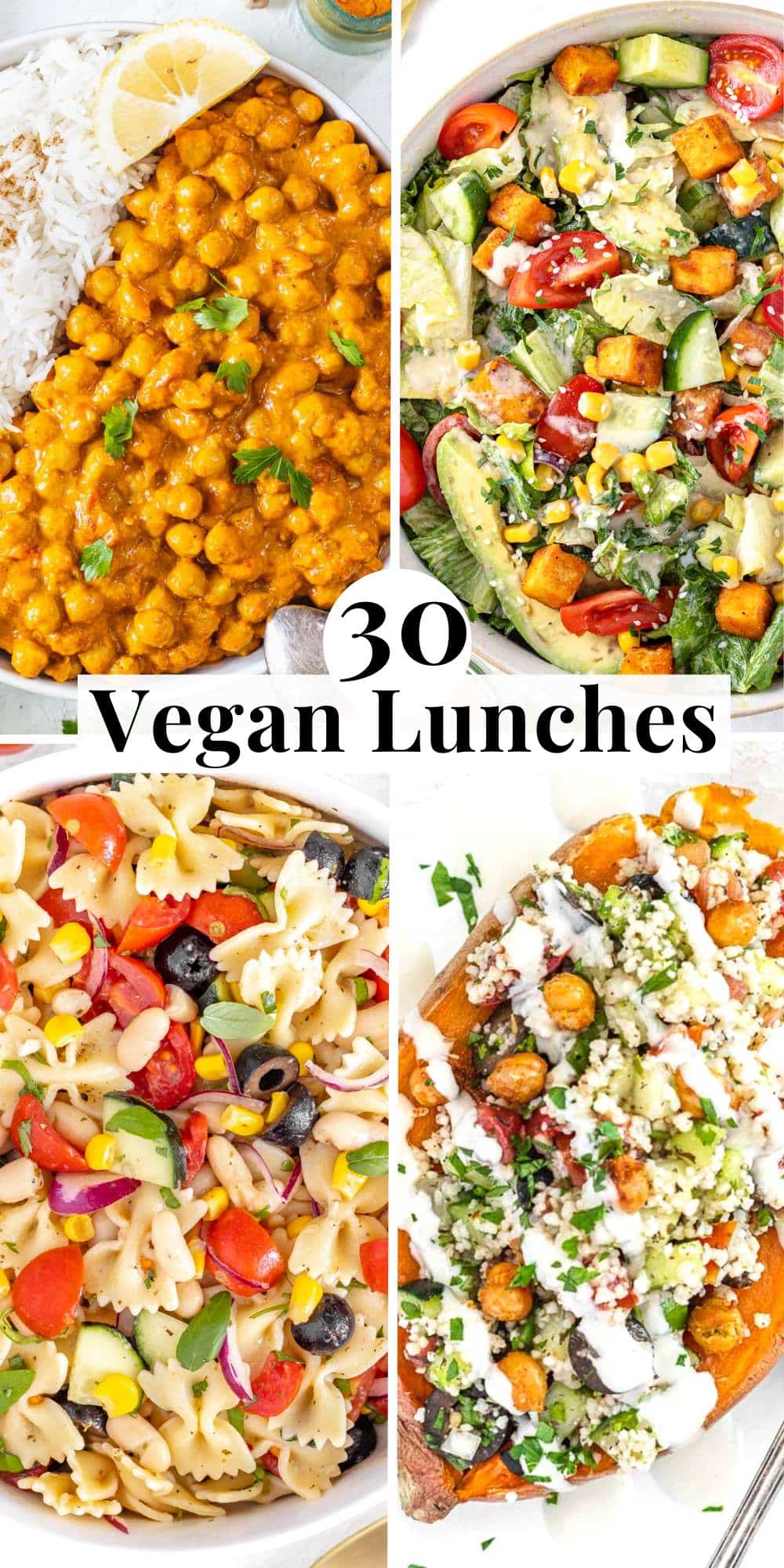 30 Vegan Lunch Ideas to Spice Up Your Meals (easy recipes)