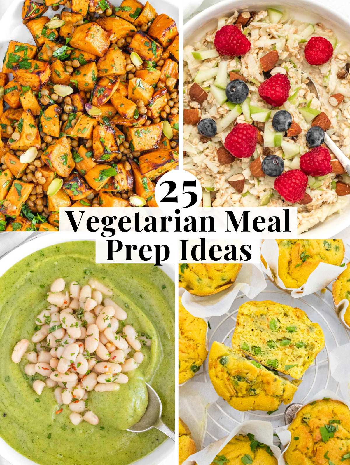 Vegetarian Meal Prep Ideas for breakfast, lunch and dinner