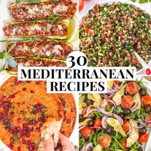 Mediterranean easy recipes with spreads, salads, and mains