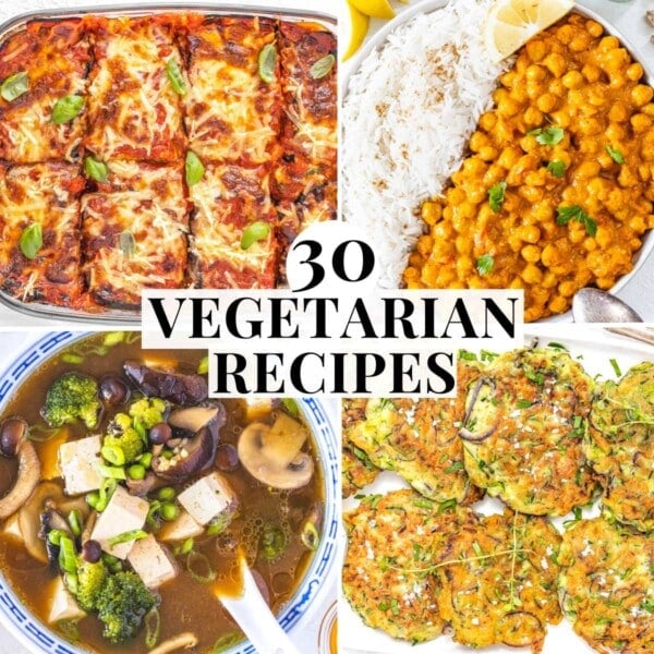 Vegetarian recipes with soups and one pot dinners