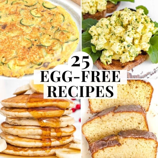 egg-free recipes with sweet and savory meals