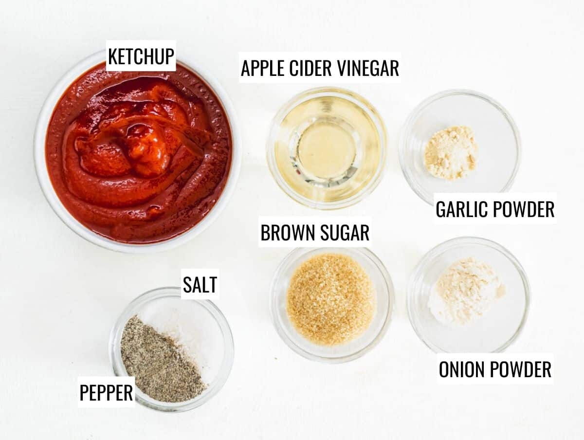 ingredients for lentil loaf glazing