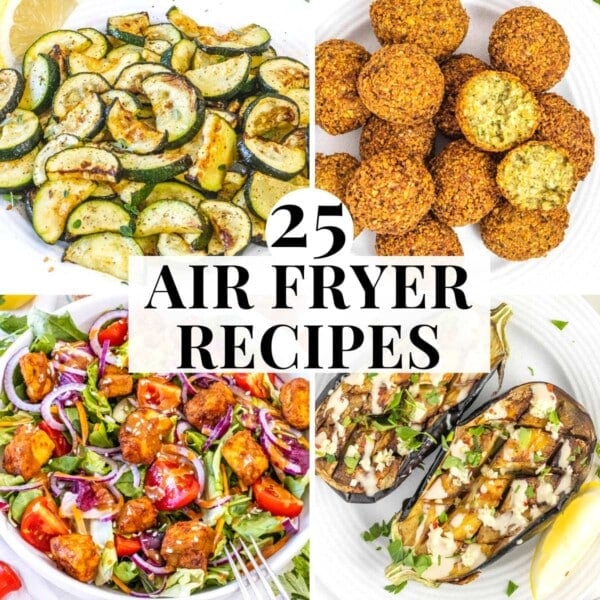 Vegan air fryer recipes with side dishes and mains