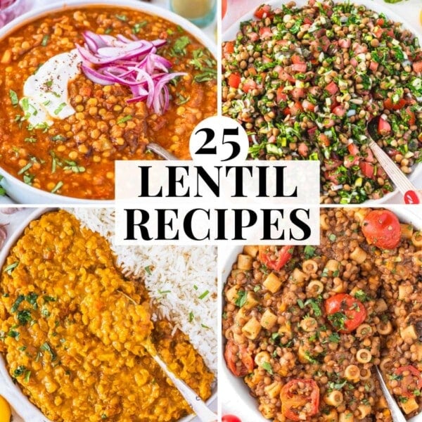Lentil recipes with salads, soups, and pasta