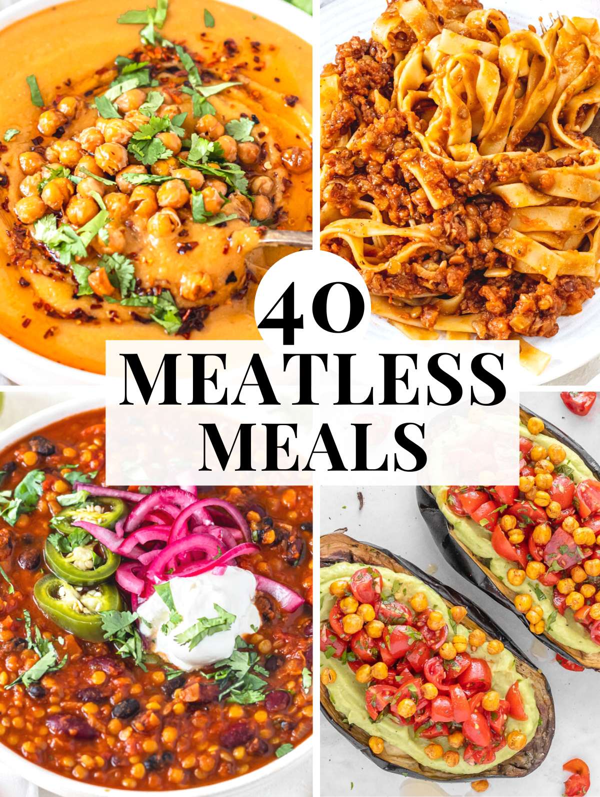 Meatless meals with dinner and lunch ideas