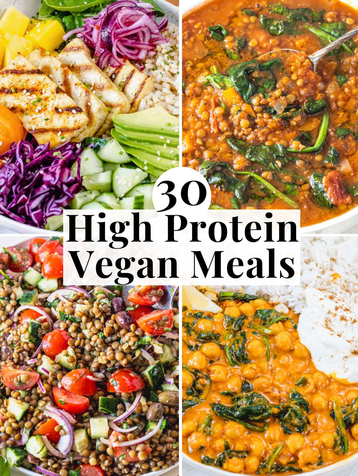 High protein vegan meals with lunch and dinner ideas