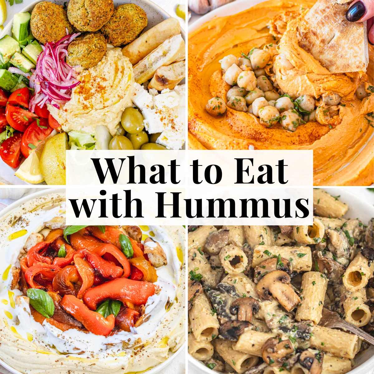 Easy ideas for what to eat with hummus