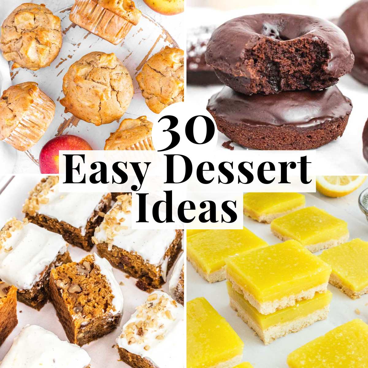 Easy dessert ideas with quick muffins and cakes
