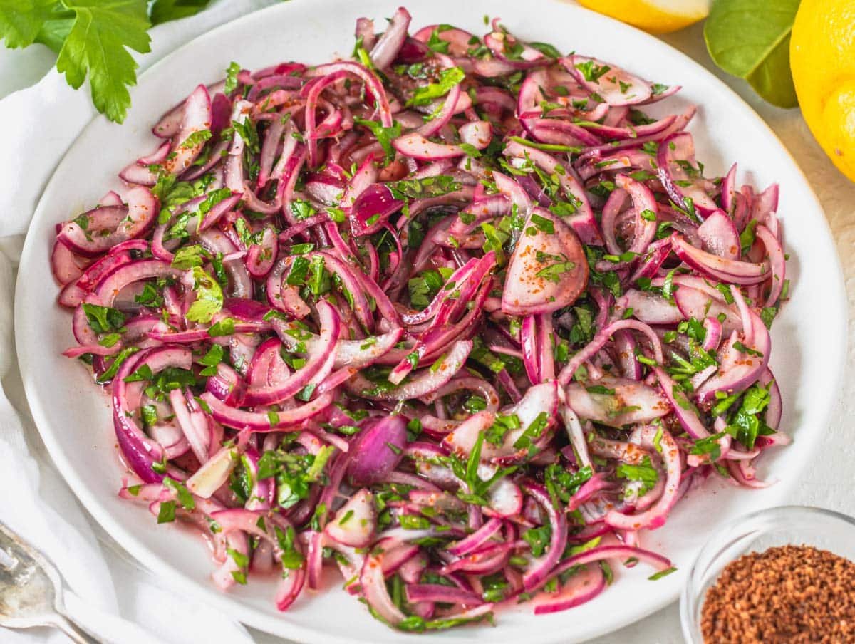 Piyaz salatasi or Turkish onion salad