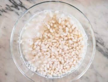 white beans after soaking