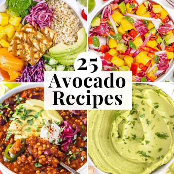 25 easy avocado recipes with salads, spreads, and stews.