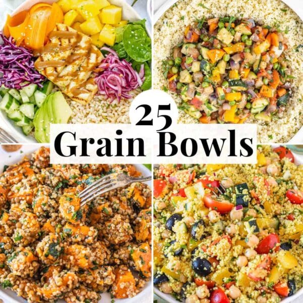Easy and healthy grain bowl recipes