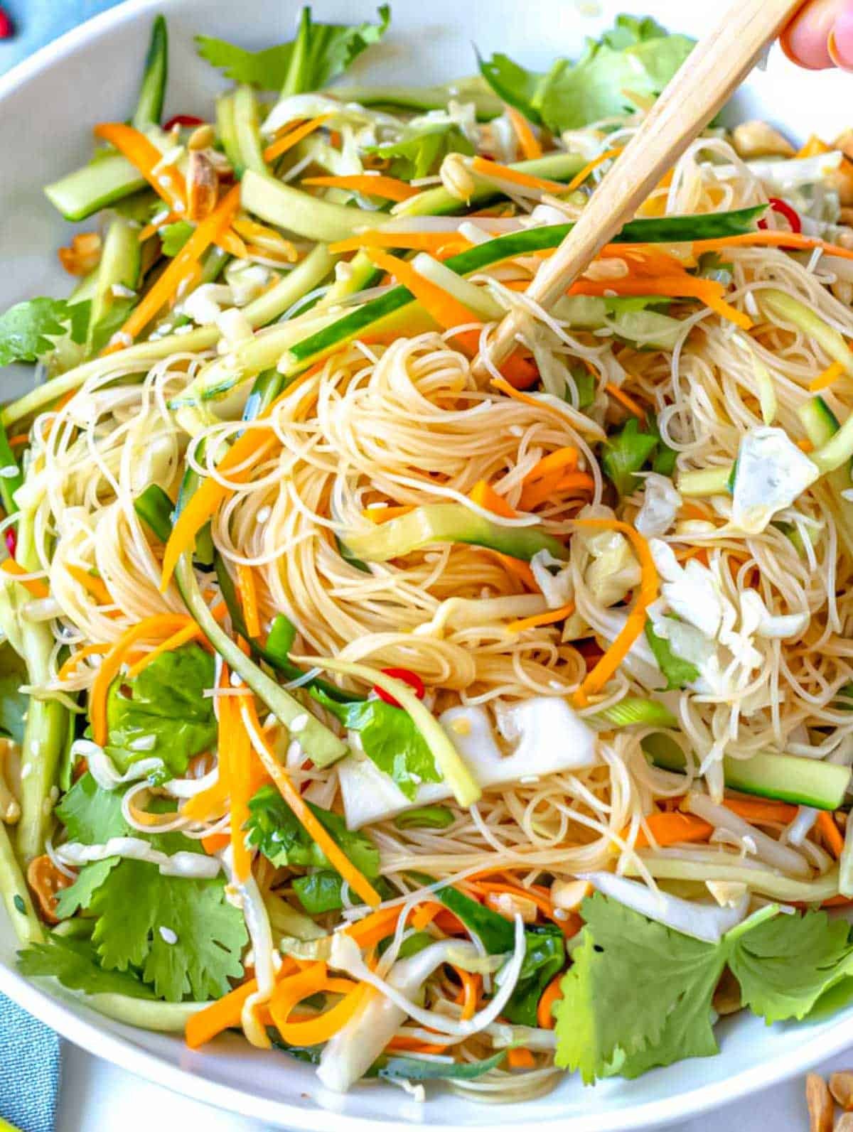 Asian noodle salad.