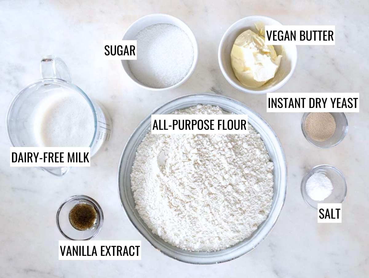 ingredients for vegan donuts