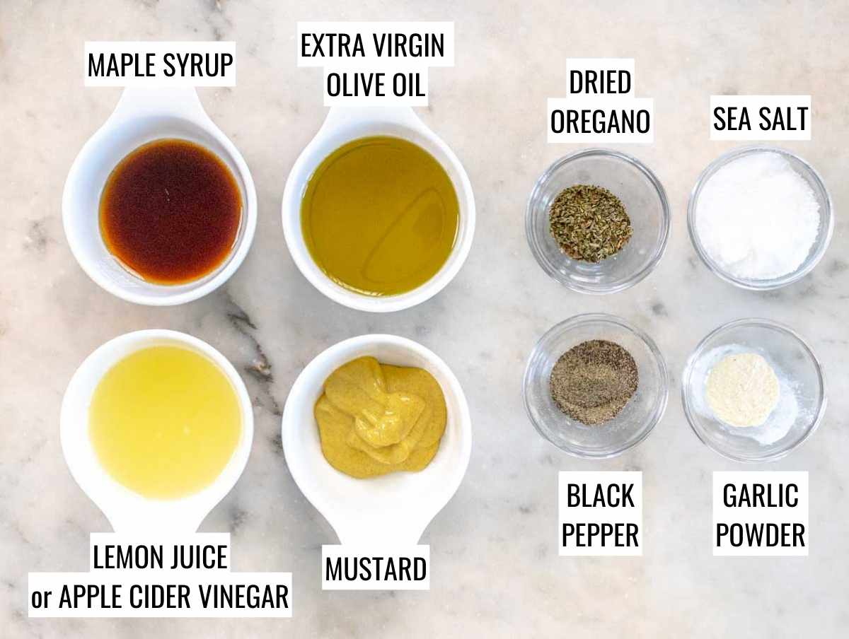 ingredients for vegan pasta salad dressing