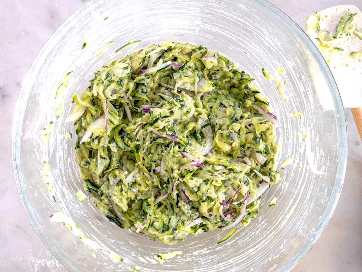 batter for zucchini fritters